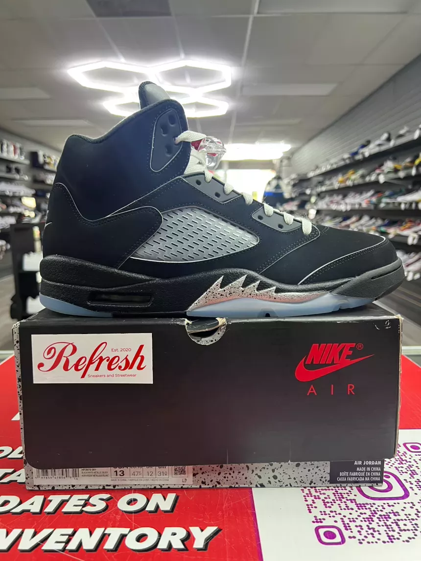 Air Jordan 5 Black Metallic Reimagined Size 13