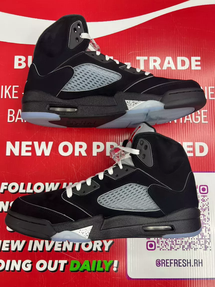 Air Jordan 5 Black Metallic Reimagined Size 13
