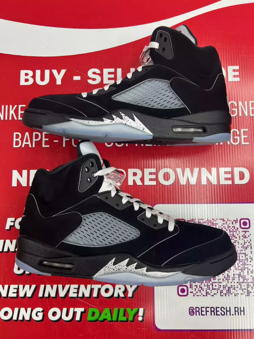 Air Jordan 5 Black Metallic Reimagined Size 13
