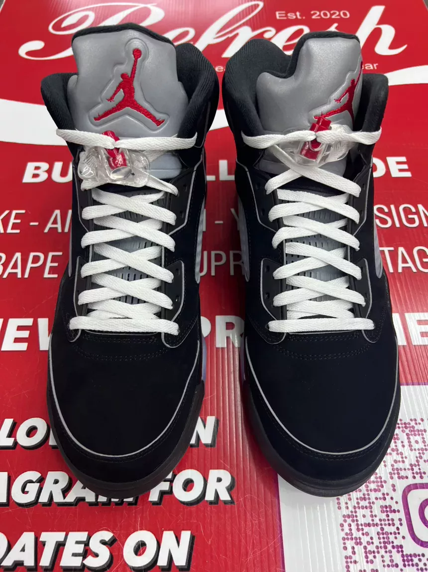 Air Jordan 5 Black Metallic Reimagined Size 13