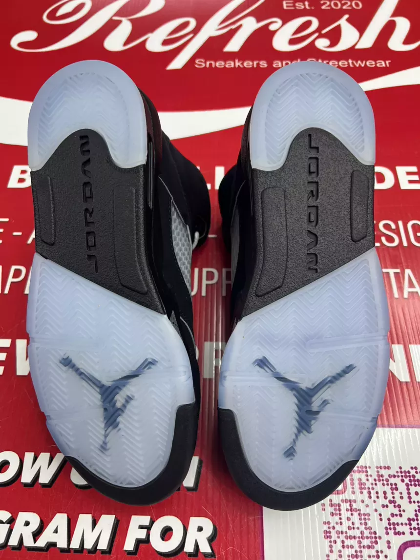 Air Jordan 5 Black Metallic Reimagined Size 6y