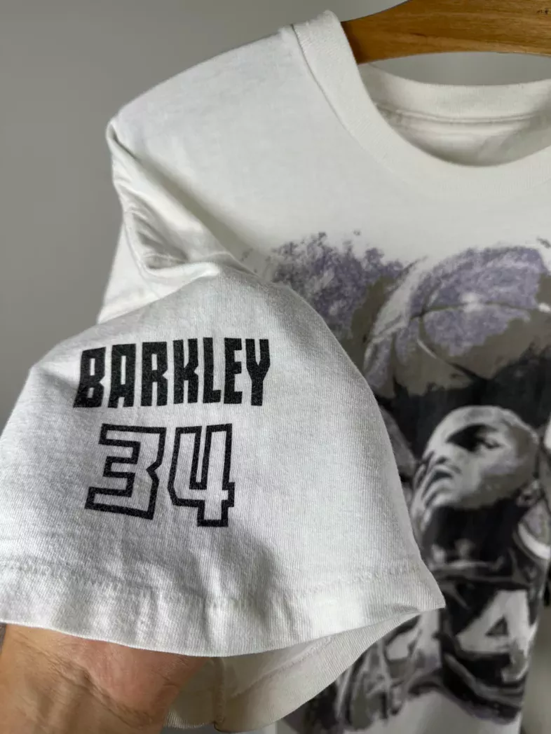 Vintage 90s nike charles barkley white tee shirt NBA basketball