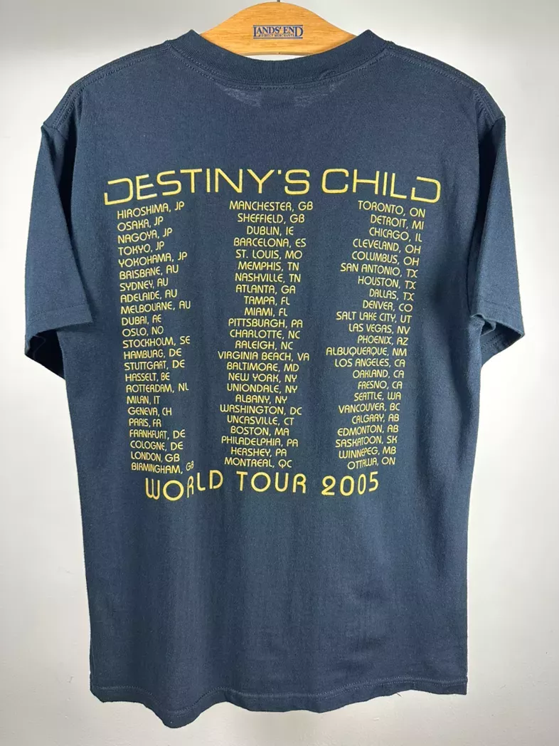 Vintage 2005 Destiny's Child "Destiny Fulfilled" tour tee shirt