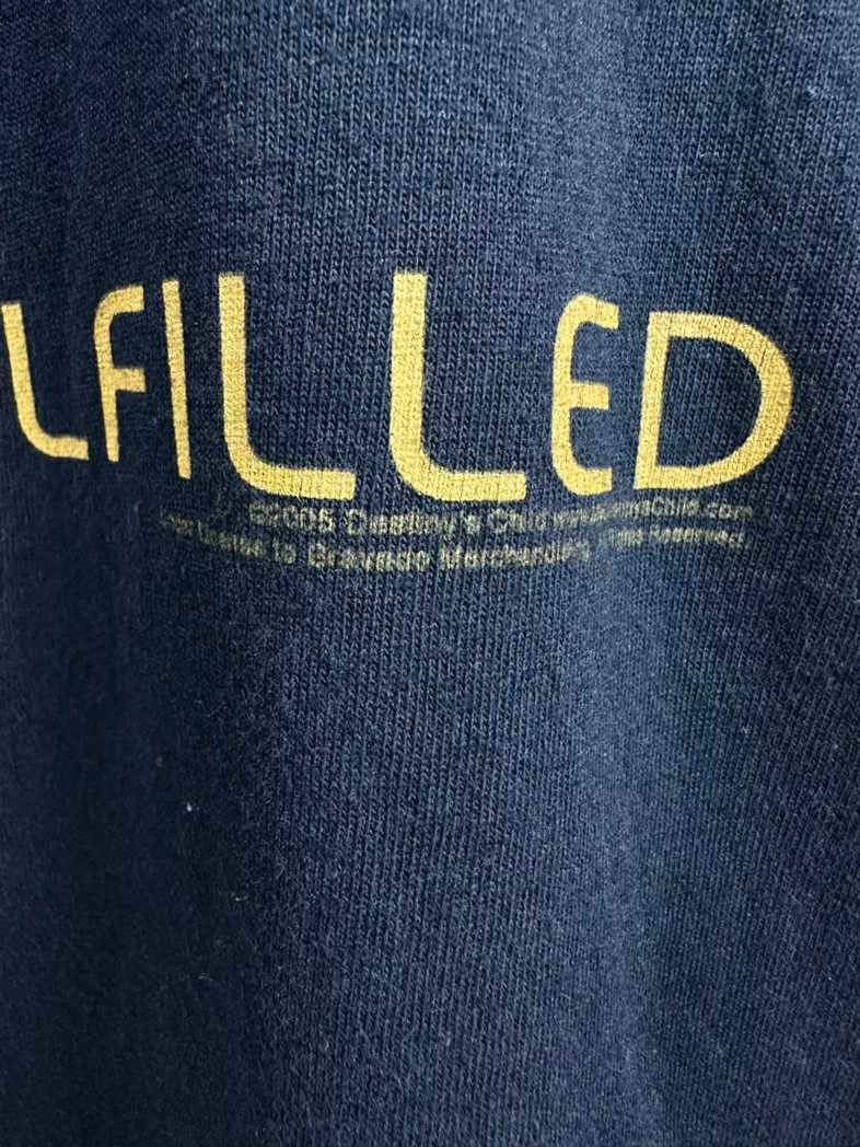 Vintage 2005 Destiny's Child "Destiny Fulfilled" tour tee shirt