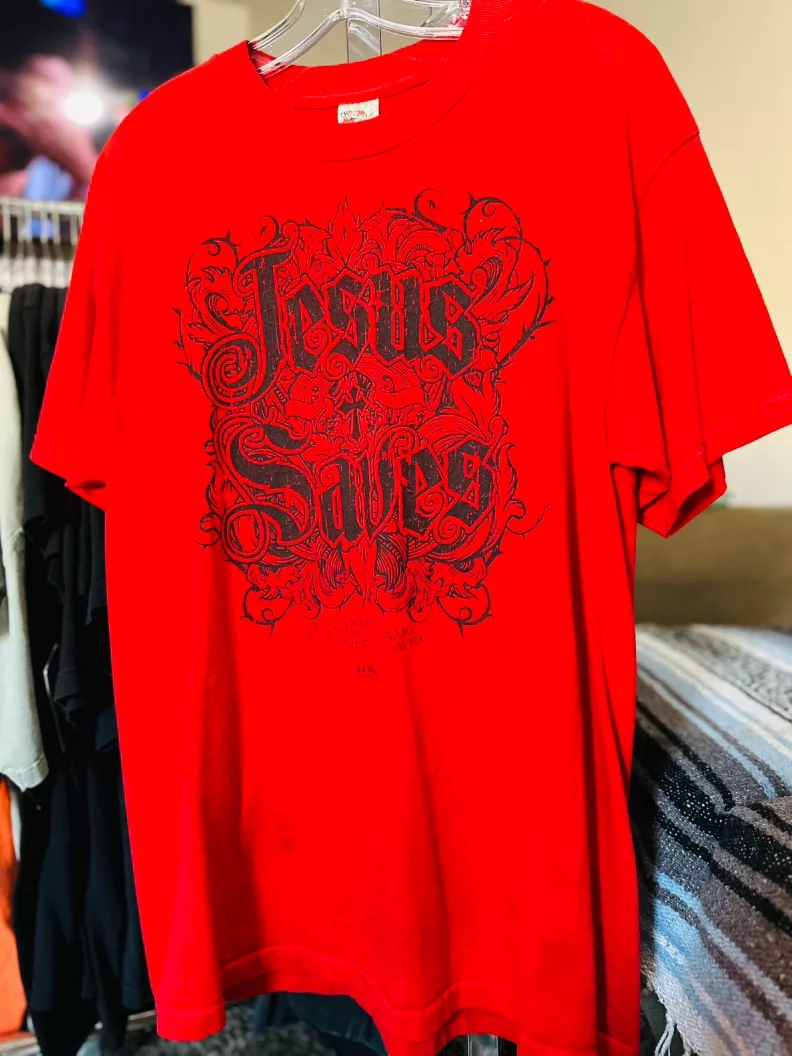 Y2K Jesus Saves Tee