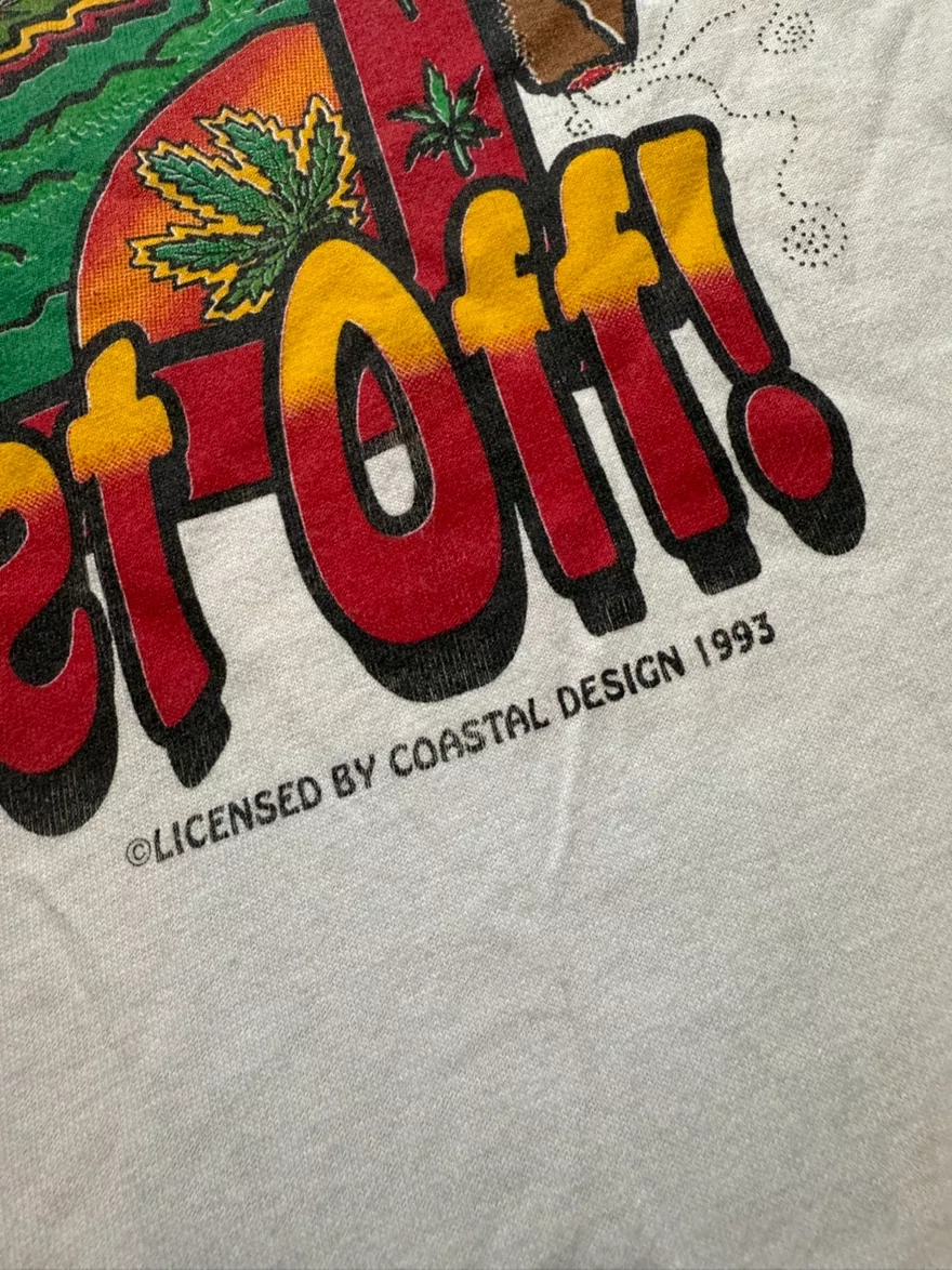 Vintage 1993 Weed Blunt Cough to Get Off Tee XL
