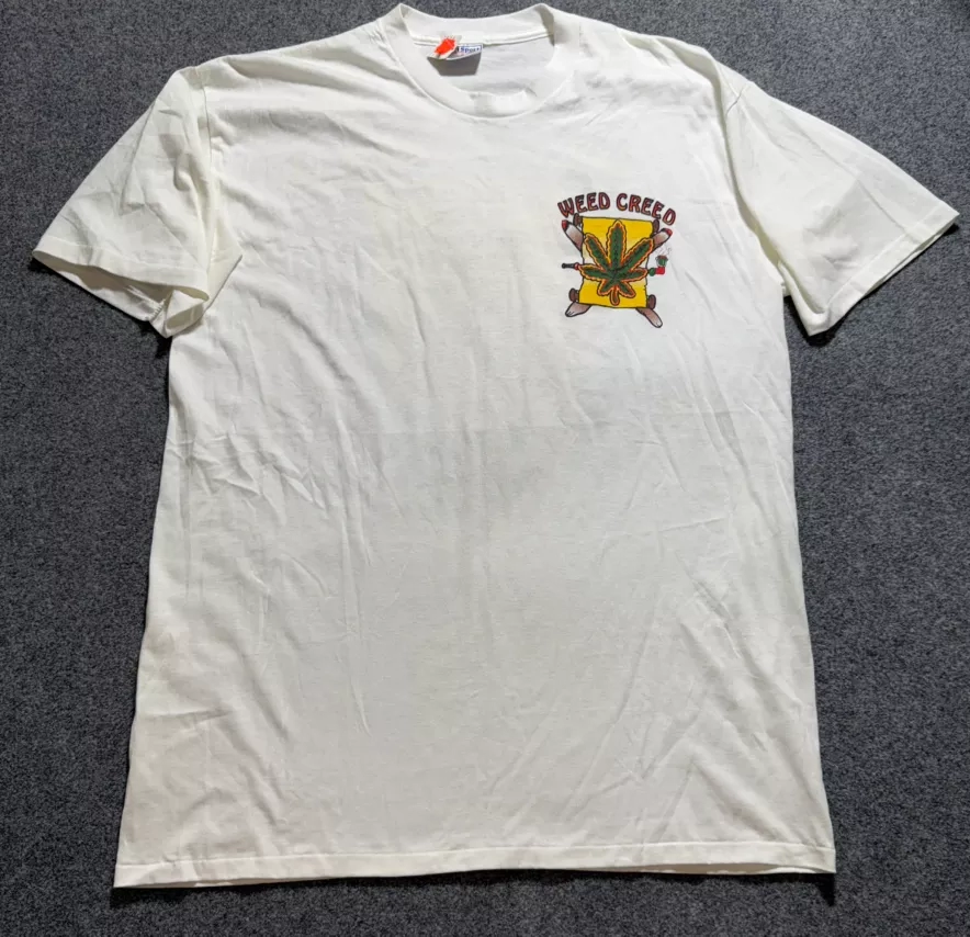 Vintage 1995 Coastal Designs Weed Creed Graphic Tee
