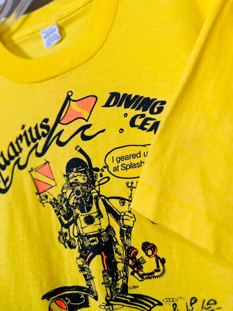 Vintage Aquarius Diving Center Splash Bash '91 Tee