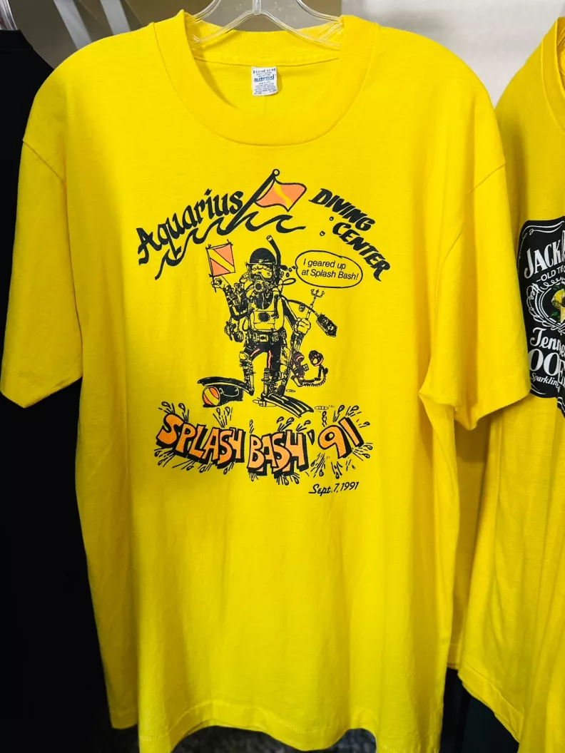 Vintage Aquarius Diving Center Splash Bash '91 Tee