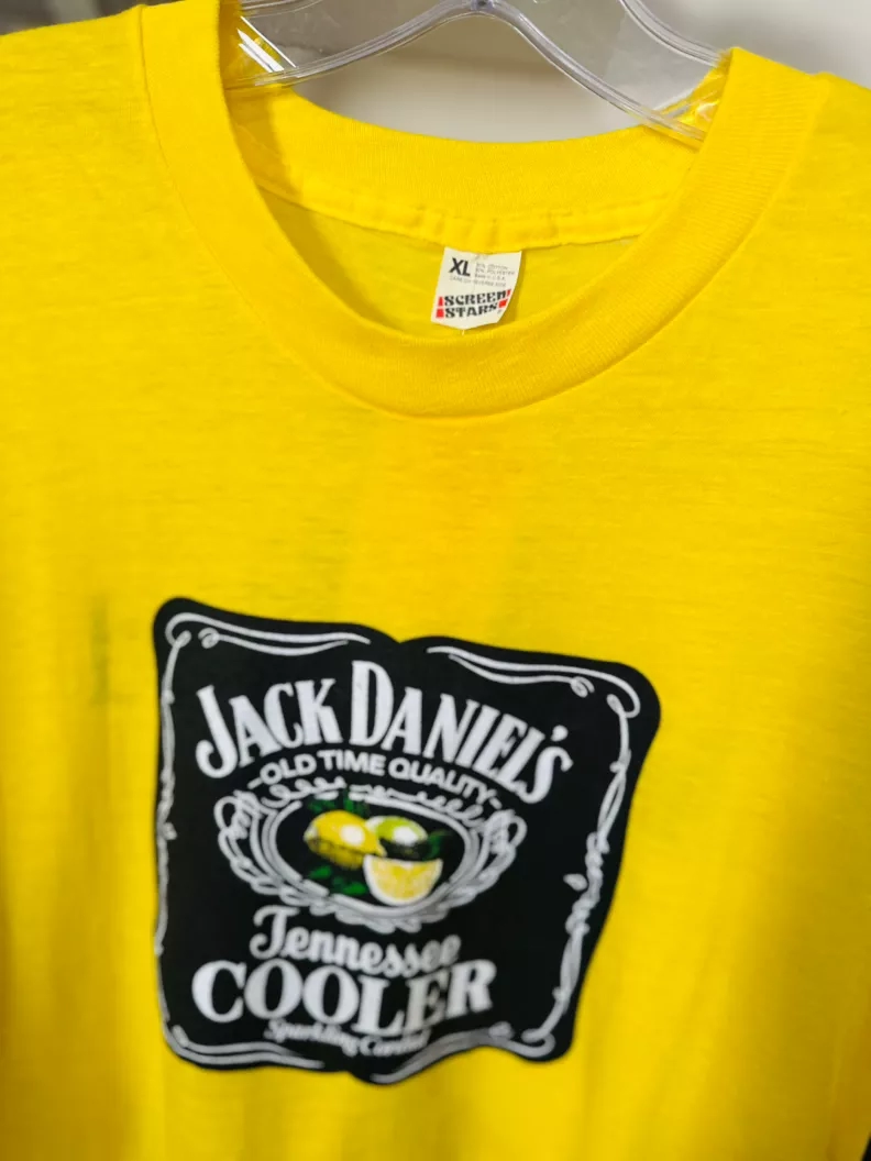 80’s Jack Daniel's Tennessee Cooler Yellow T-Shirt
