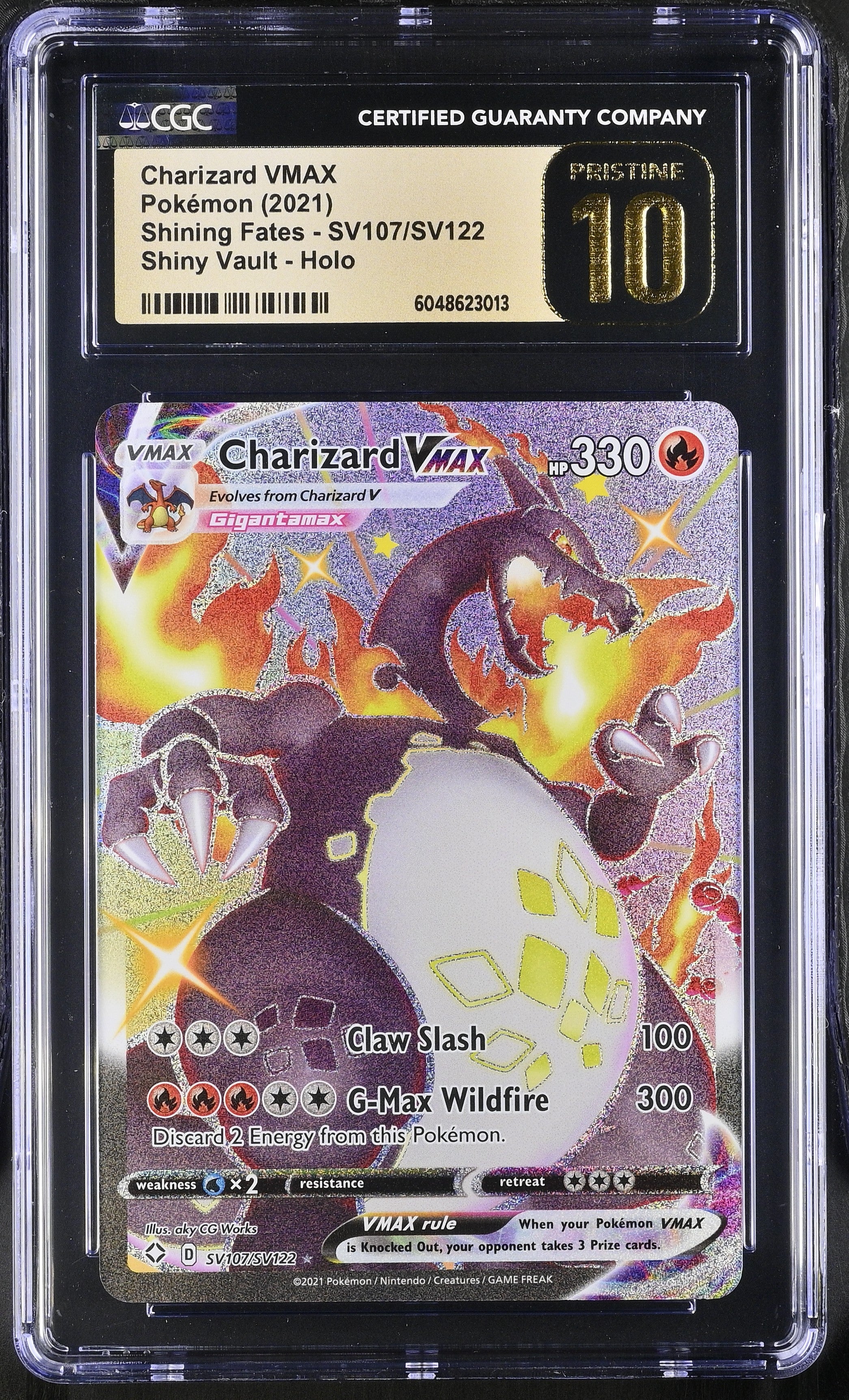 CGC 10 Shining Fates Charizard VMAX #SV107/SV122