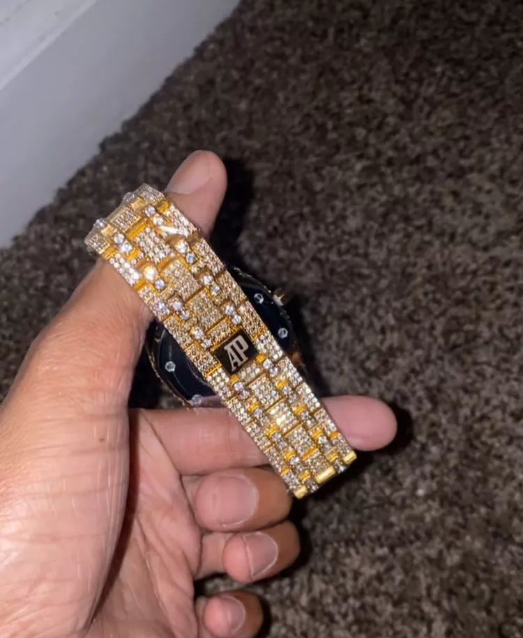 Iced Out AP Style Diamond Watch