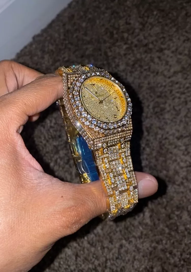Iced Out AP Style Diamond Watch