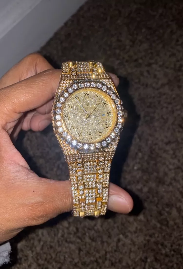 Iced Out AP Style Diamond Watch