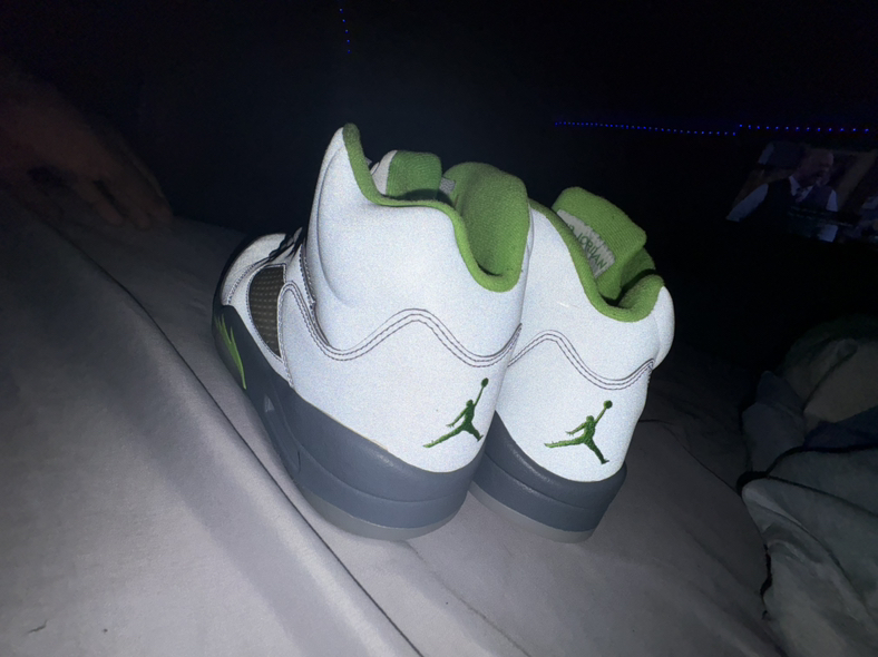 Jordan 5s green bean