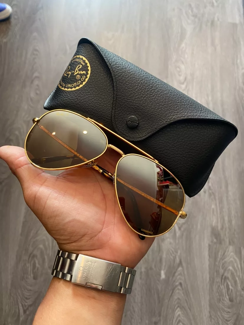 Ray-Ban Aviator Gold Frame Sunglasses