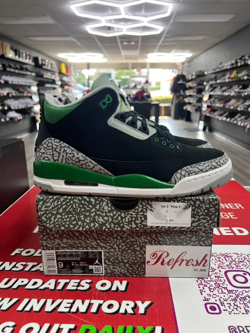 Air Jordan 3 Pine Size 9