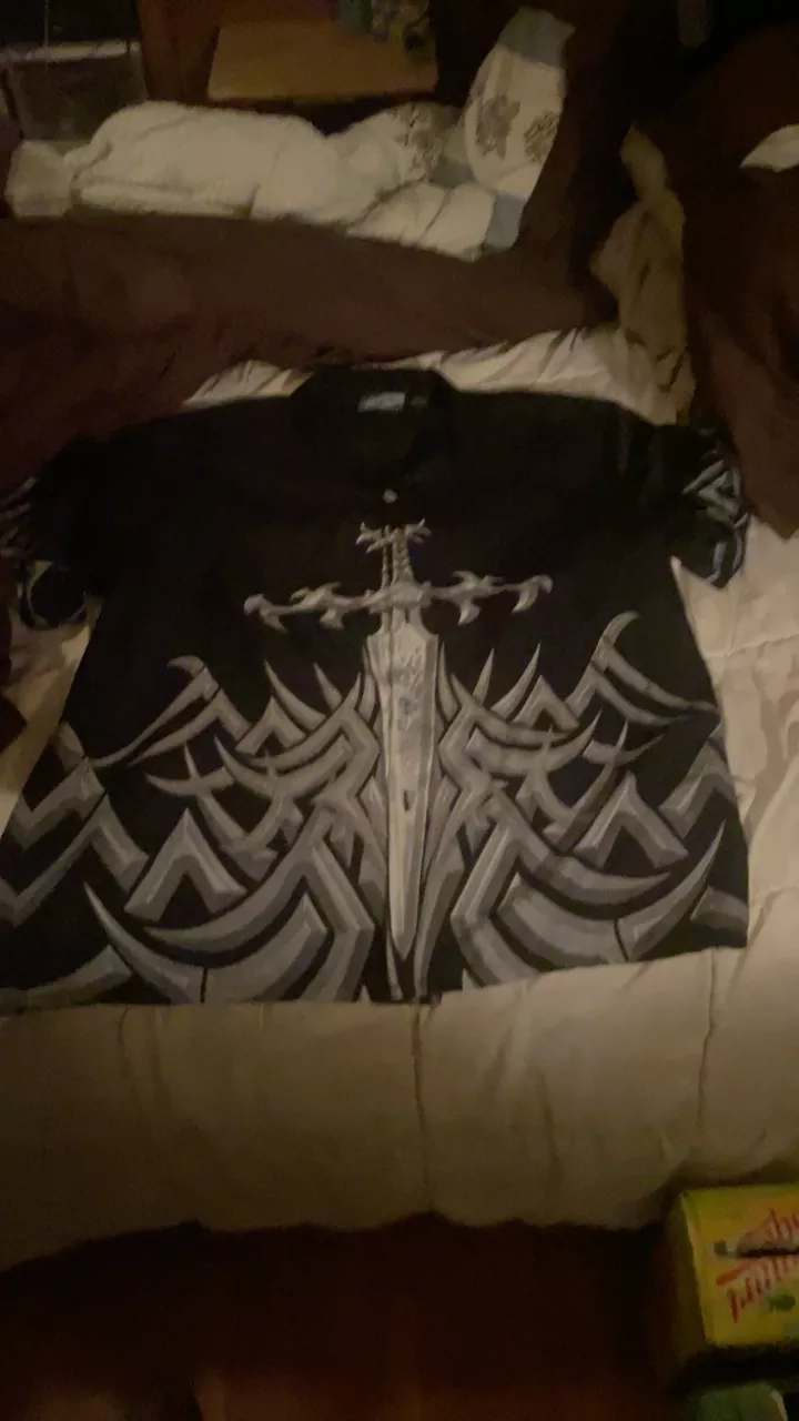 Sword Graphic Short Sleeve Shirt