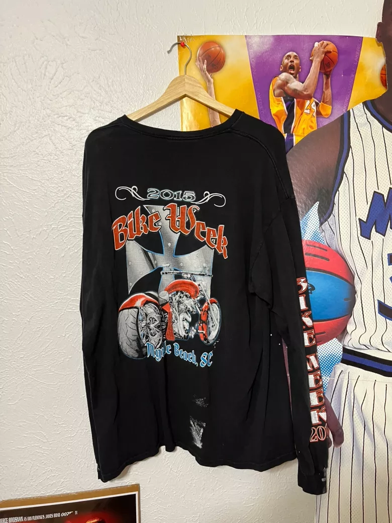 Vintage 2018 Bike Week Myrtle Beach Long Sleeve Tee