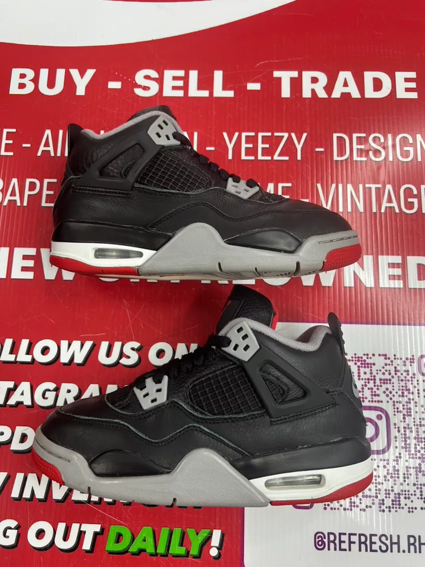 Air Jordan 4 Bred Reimagined Size 4y