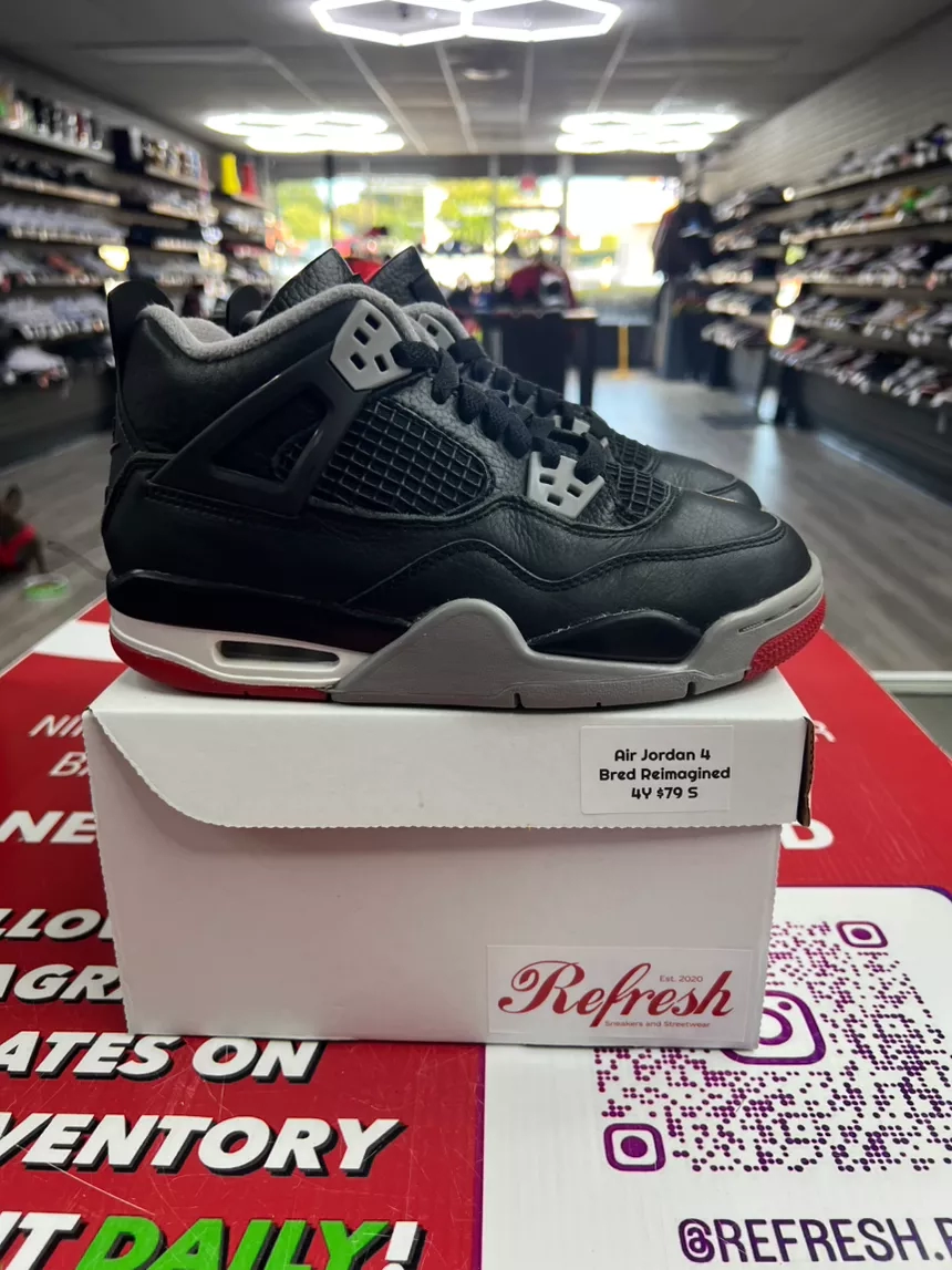 Air Jordan 4 Bred Reimagined Size 4y