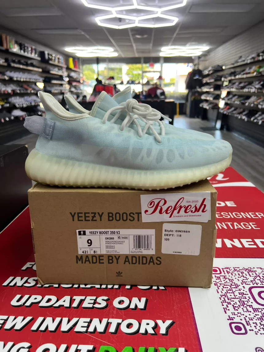 Adidas Yeezy Boost 350 V2 Mono Ice Size 9