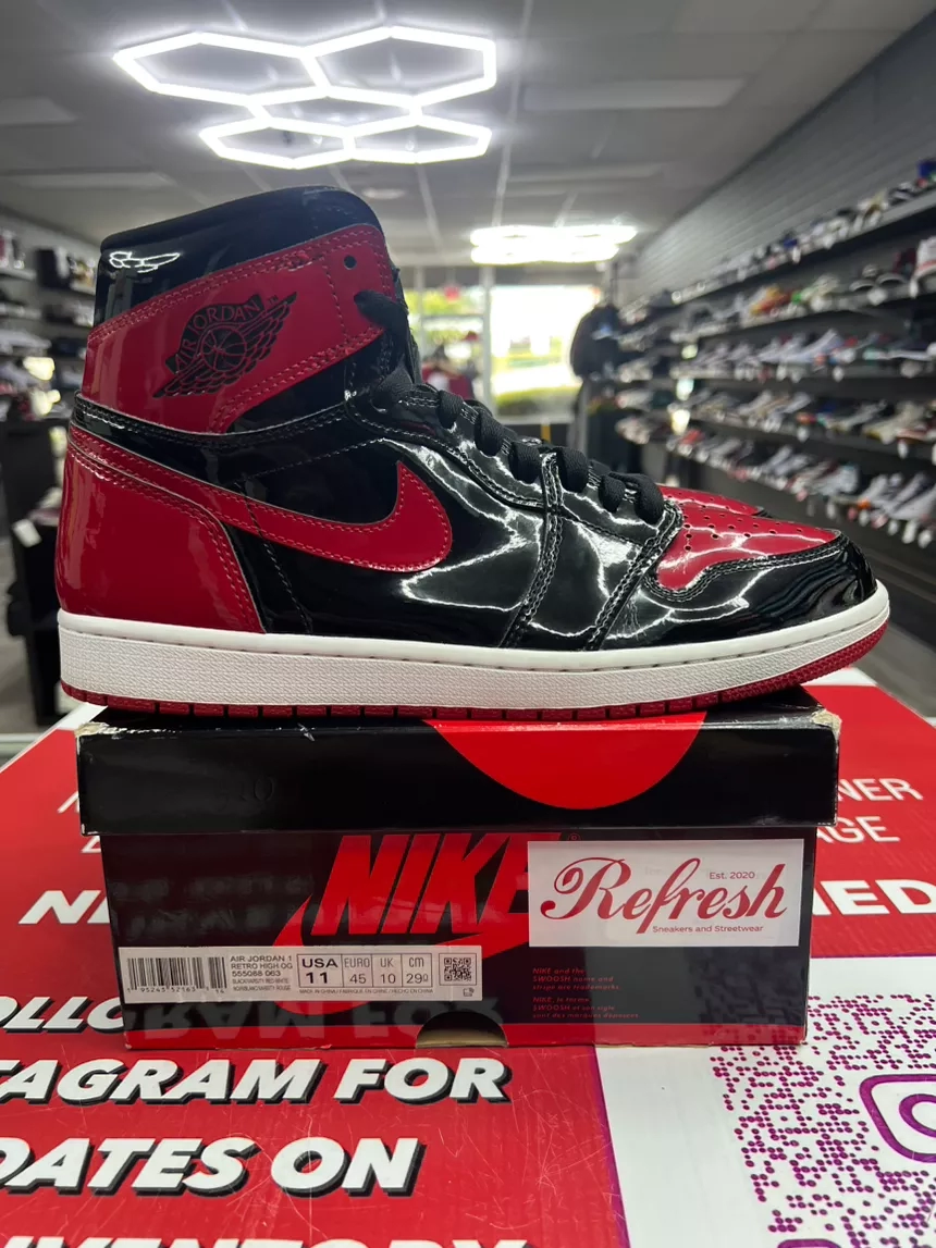 Air Jordan 1 Patent Bred Size 11