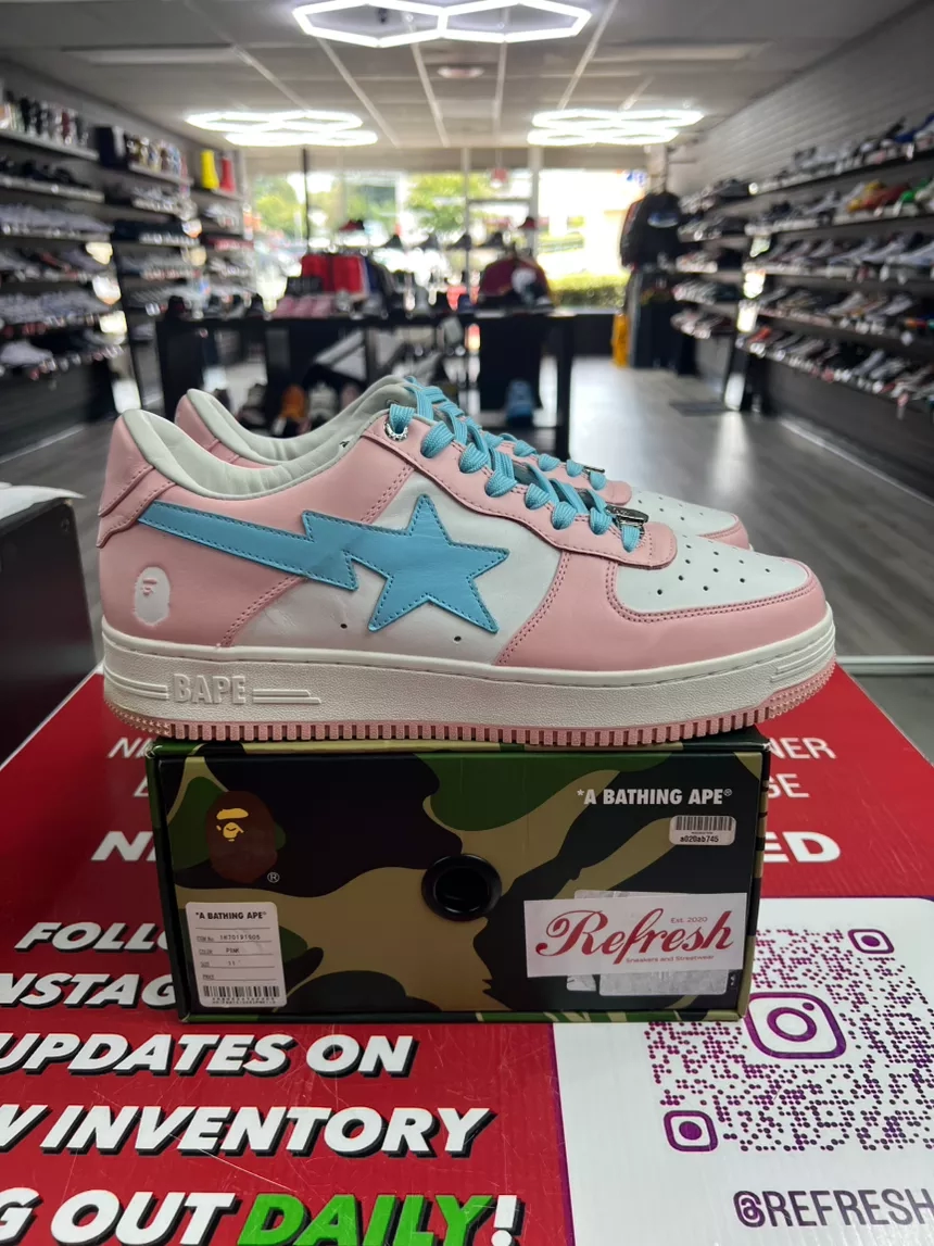 A Bathing Ape Bape Sta Pink Size 11