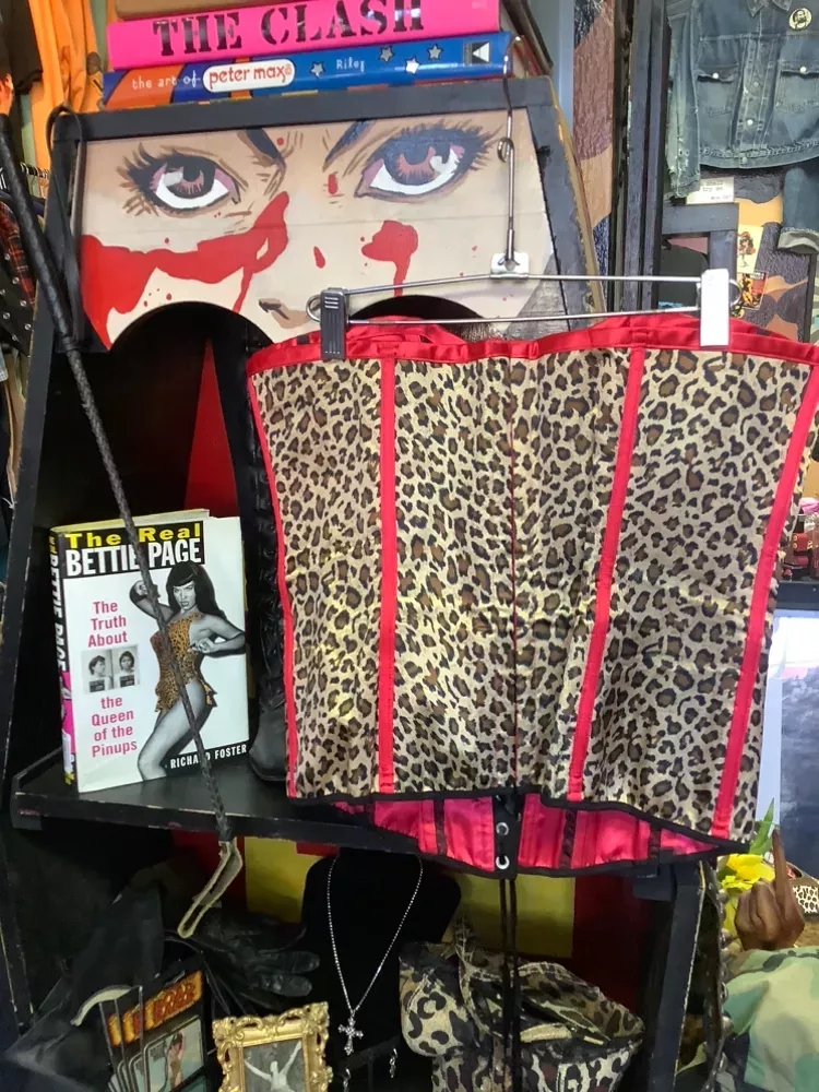 Vintage Leopard Print Corset Top