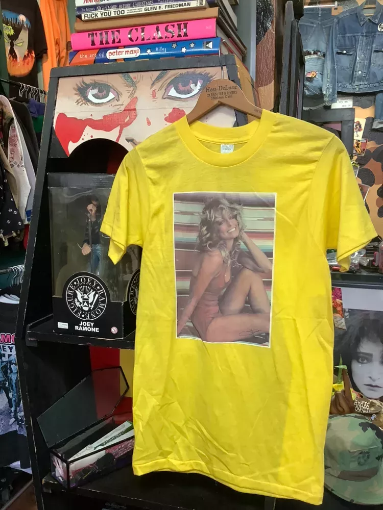Vintage Farrah Fawcett Lemon Yellow Sunshine  Tee