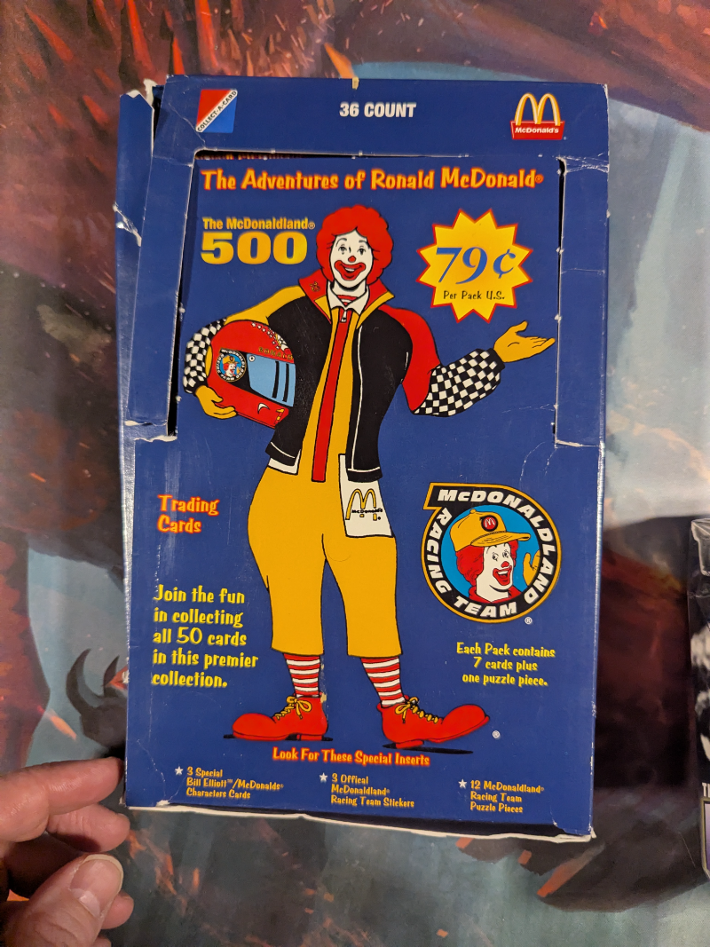 6x 1996 McDonalds Racing Card Packs
