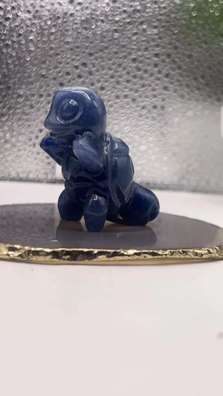 Pokemon Squirtle Carved Stone Figurine