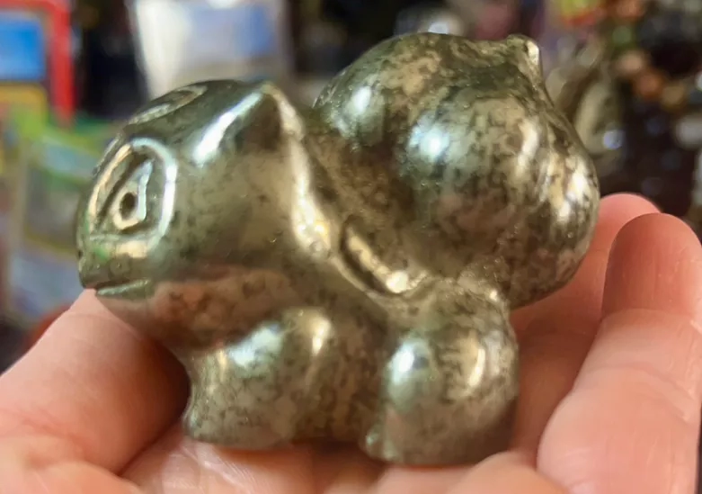 Pyrite Bulbasaur Pokemon Carving