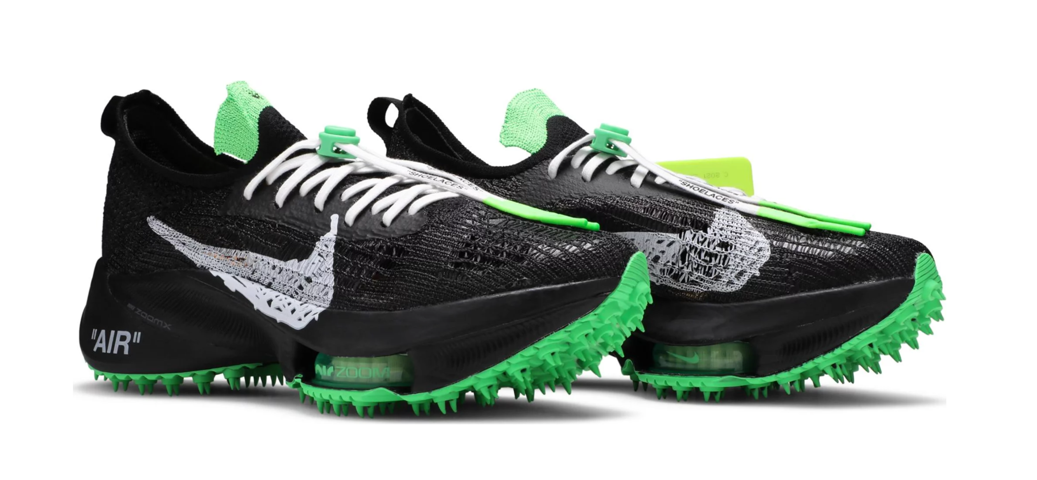 Off-White x Nike Air Max Zoom Tempo Next ‘Black Green'