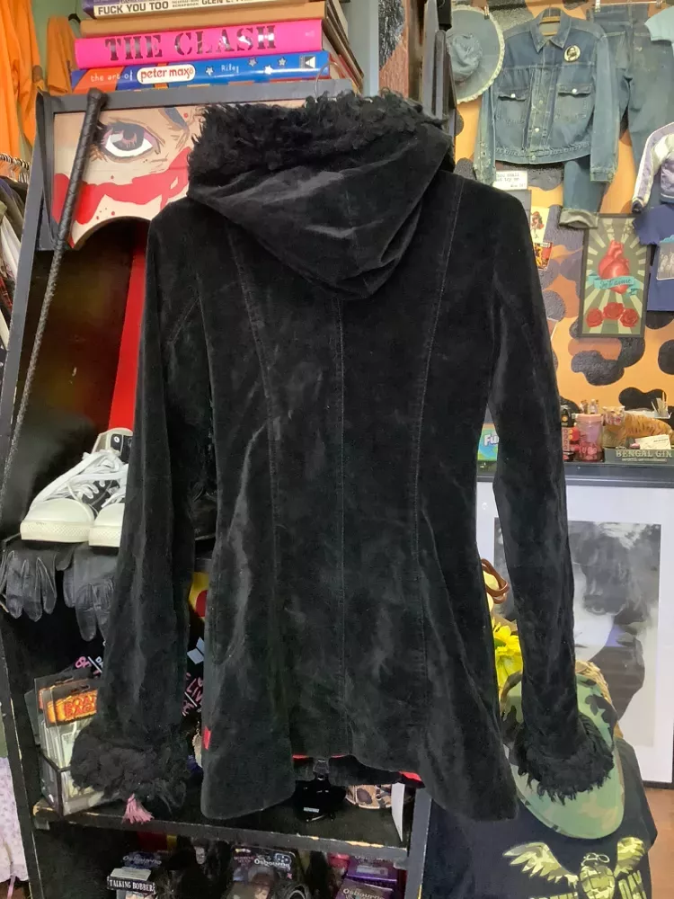 Vintage Tripp NYC Velvet Hooded Coat