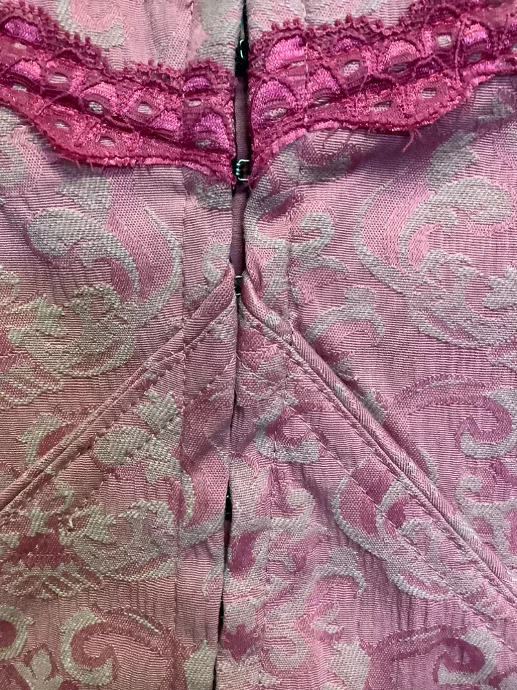 Vintage Tripp NyC Pink Lace Corset Top