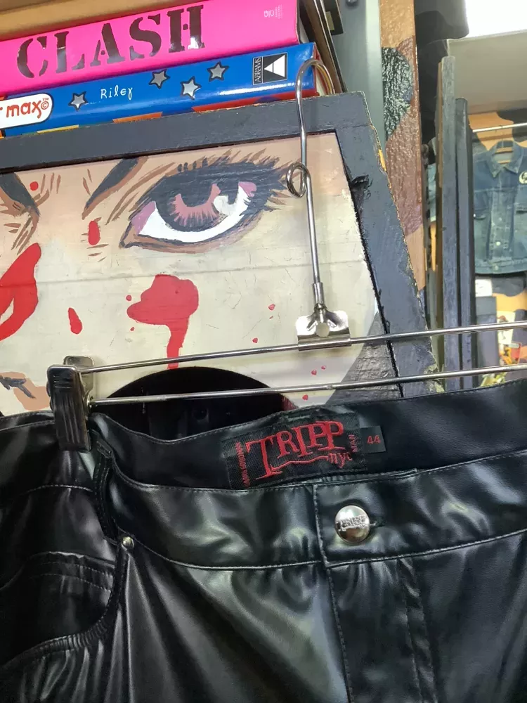 Vintage Dead☠️$tock Tripp NYC Faux Leather Pants