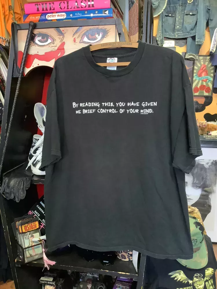 Vintage Mind Control- “By Reading This" T