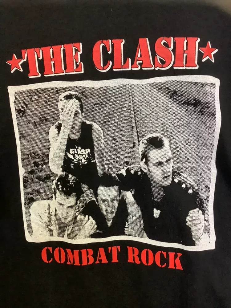 Vintage Y2K The Clash Combat Rock Graphic Tee
