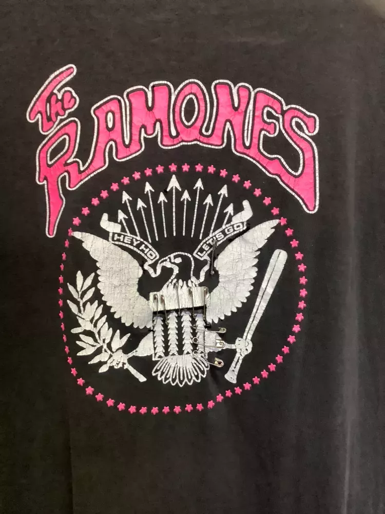 Vintage Thrashed Ramones Band T