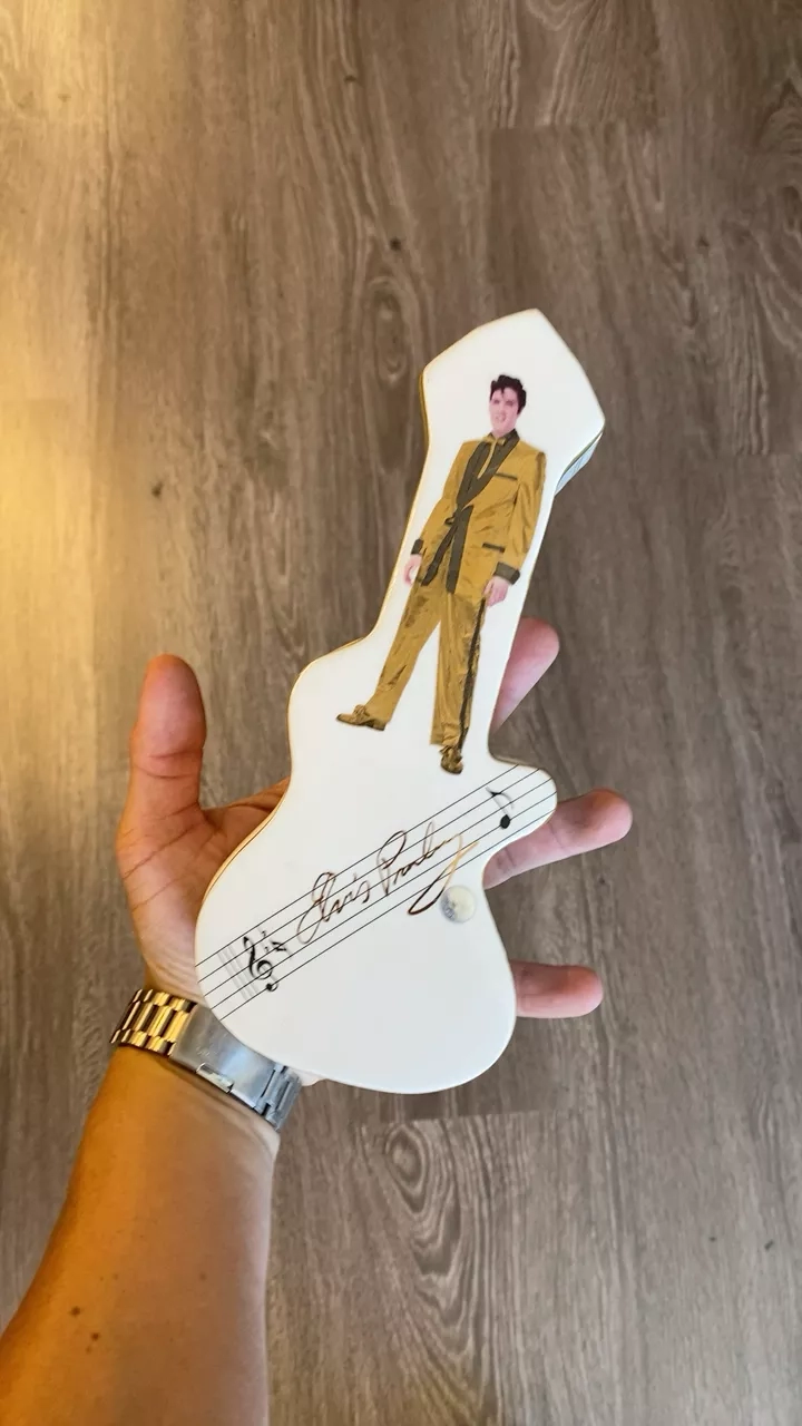 Elvis Presley Guitar Shaped Keepsake Jewelry Box