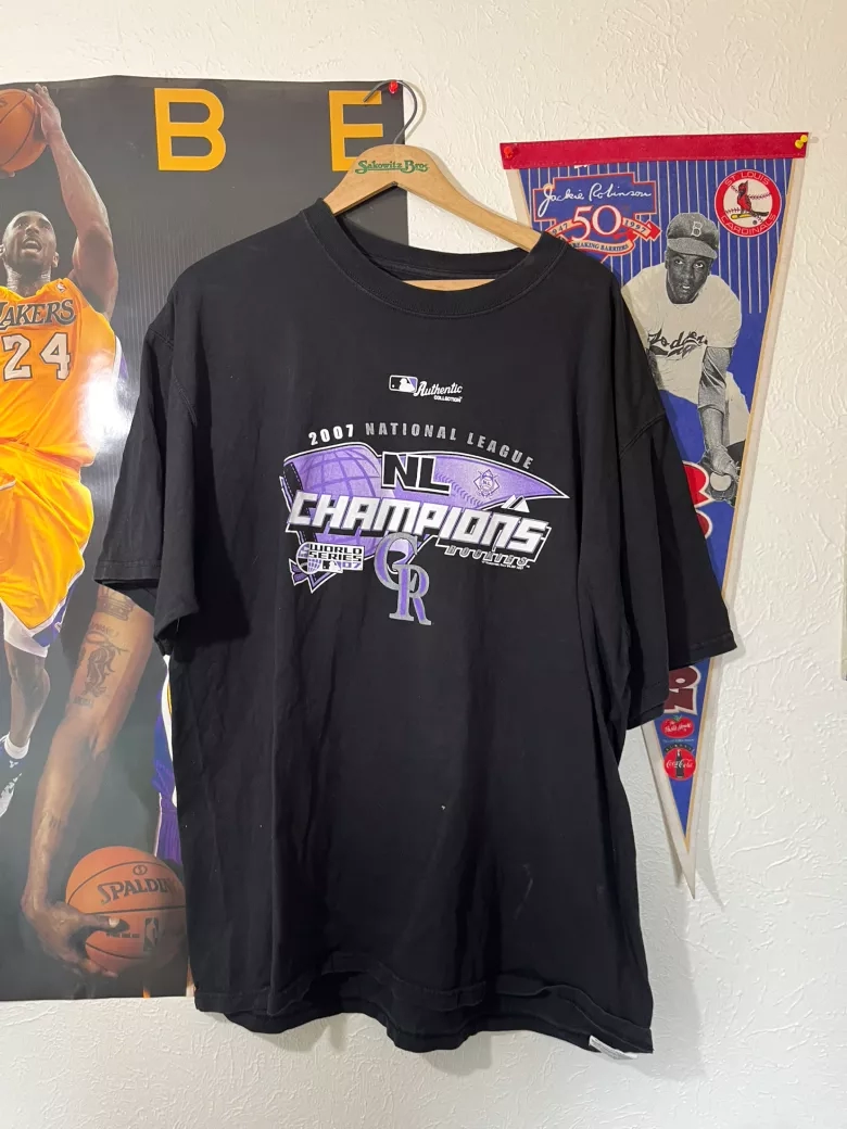 Vintage 2007 Colorado Rockies NL Champions T-Shirt
