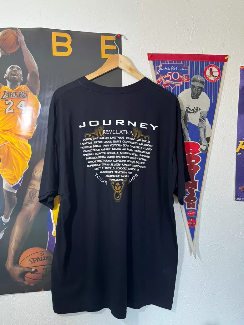 Vintage Journey Revelation Tour 2008 Black T-Shirt