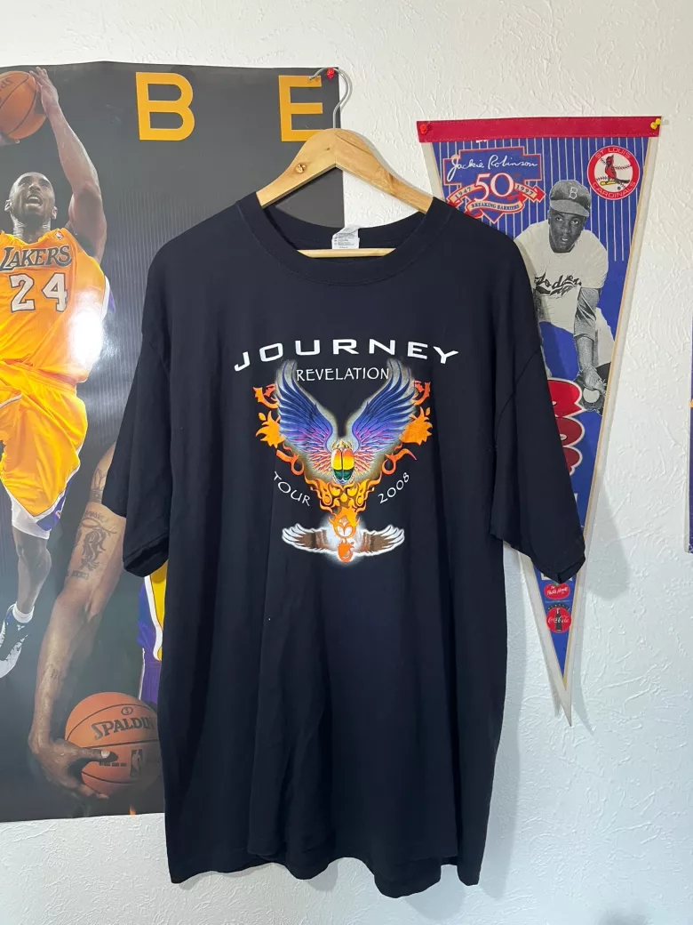 Vintage Journey Revelation Tour 2008 Black T-Shirt