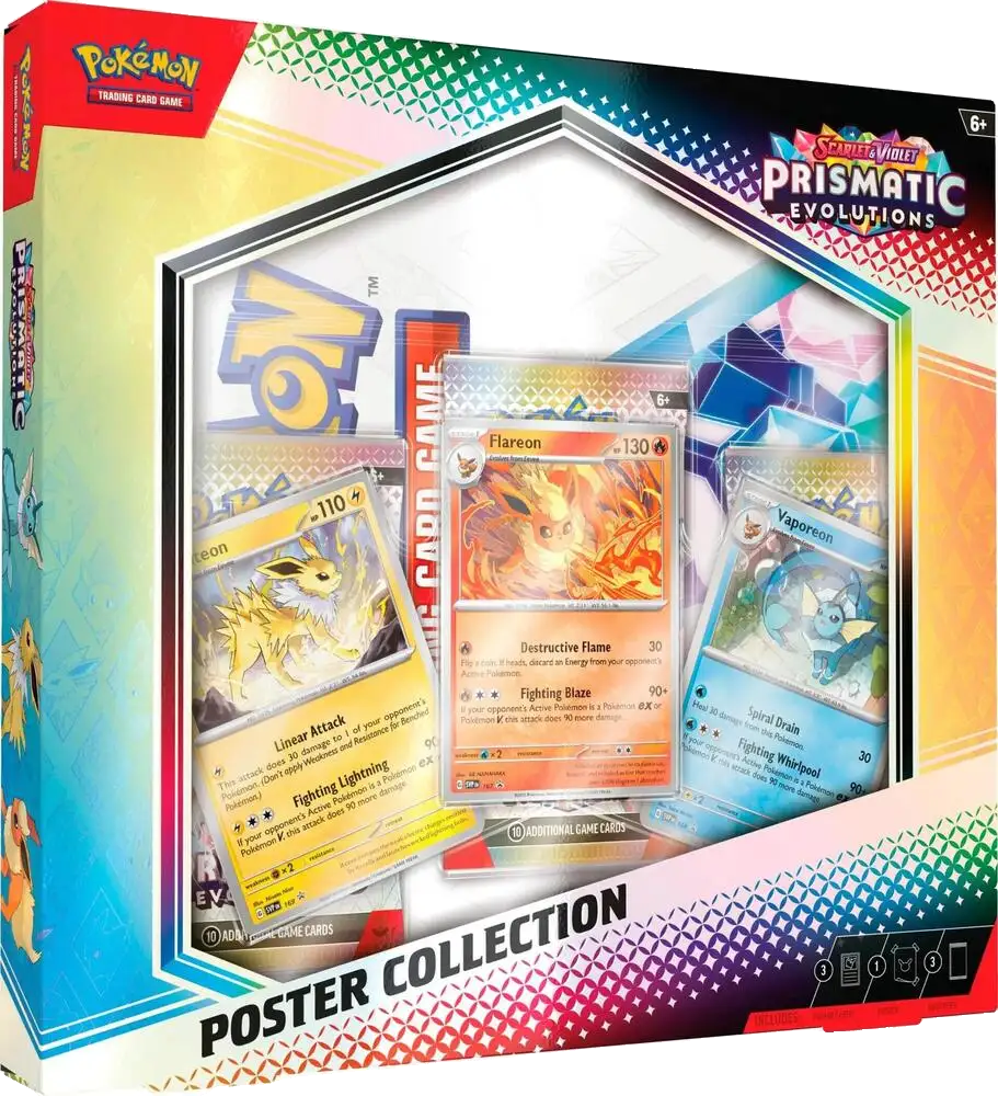 Pokemon TCG Scarlet & Violet Prismatic Evolutions Poster Collection