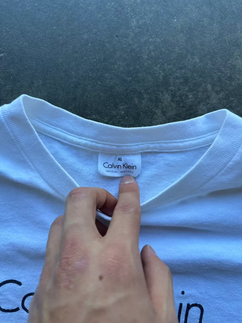 Calvin Klein White Logo Tee