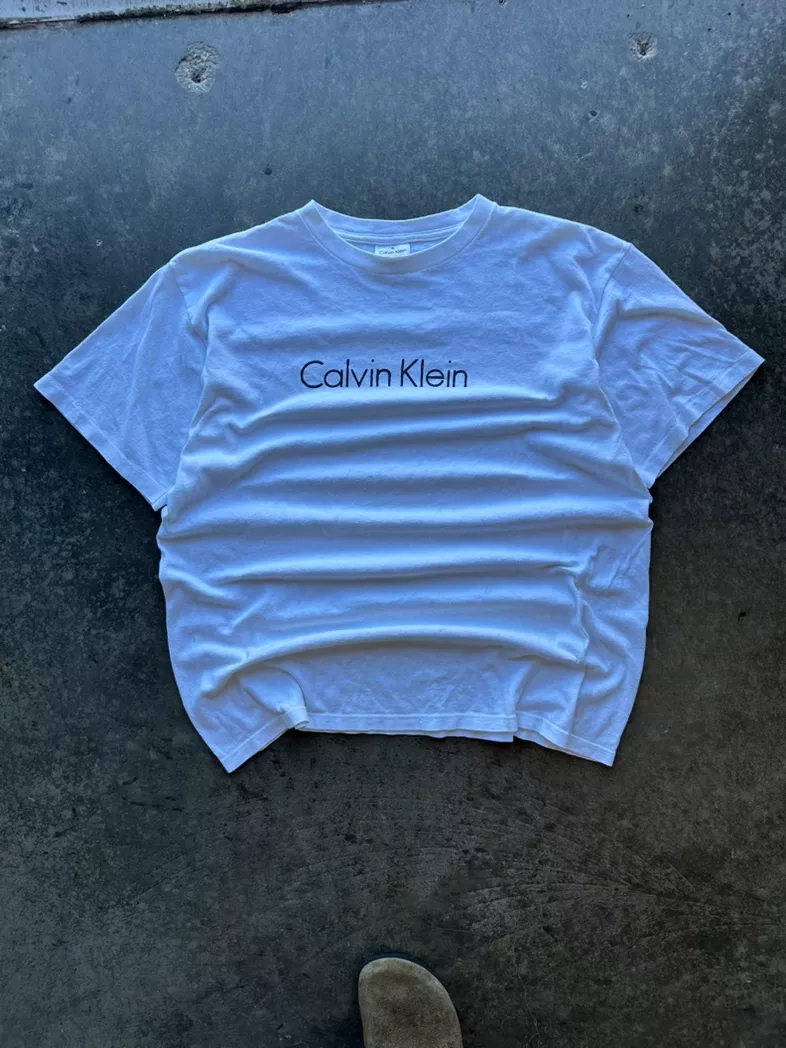 Calvin Klein White Logo Tee