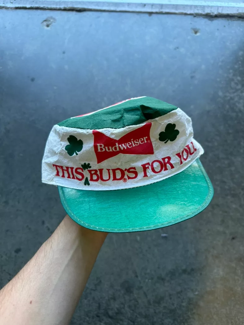 Budweiser Shamrock Vintage Snapback Hat