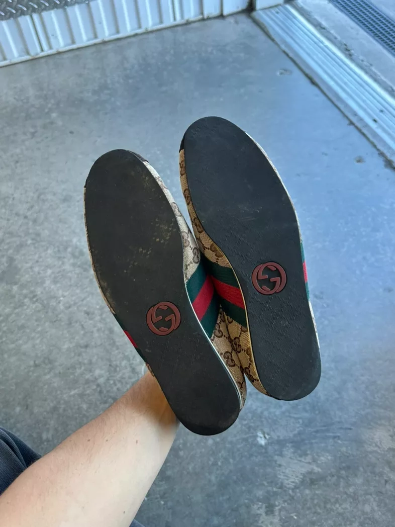 Gucci GG Canvas Stripe Sneakers US 8
