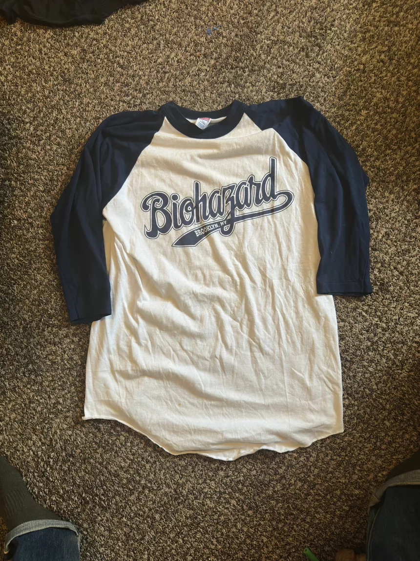 90’s Biohazard Brooklyn NY ERACISM Baseball Tee